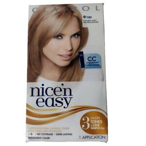 Clairol Nicen Easy Permanent Hair Color Shade 9/103 Natural Light Neutral Blonde